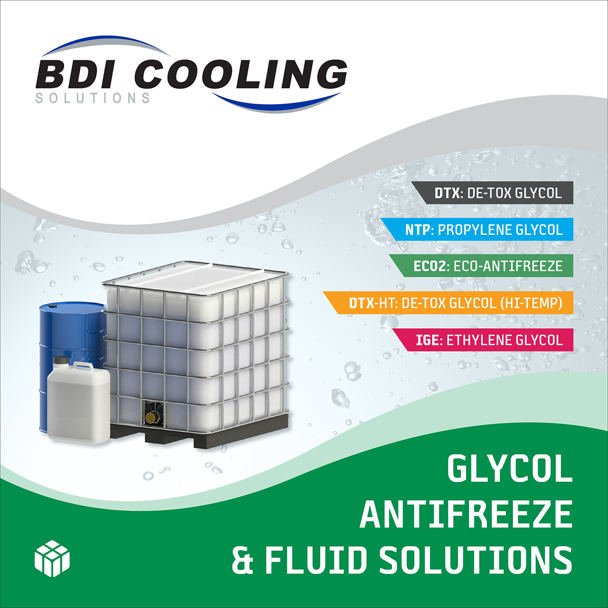 Glycol Antifreeze Fluid Solutions